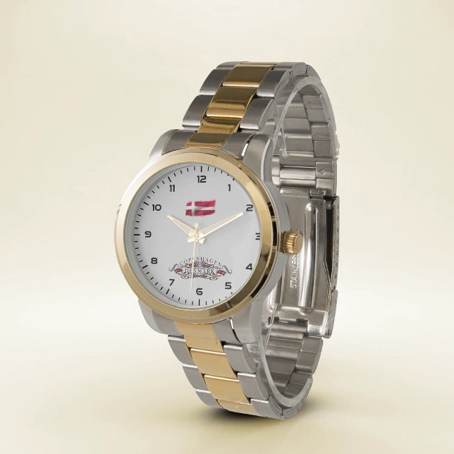 Copenhagen Calling Oversized Two-Tone Bracelet Watch (Creator Uploaded)