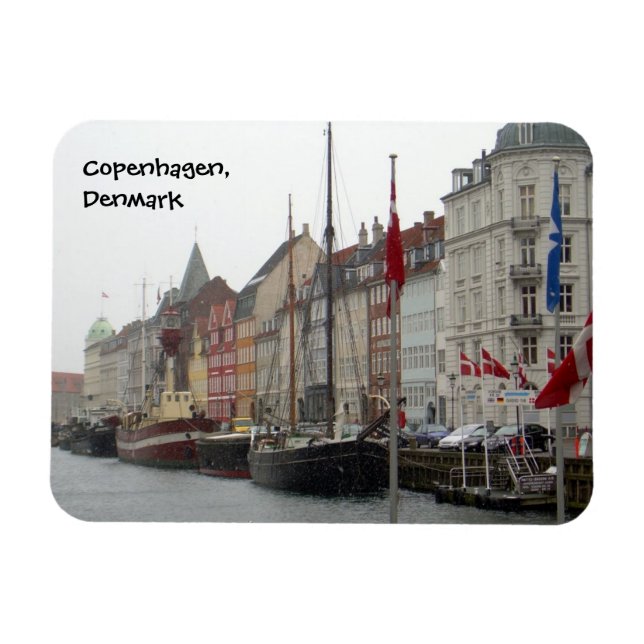 Copenhagen Canal (Nyhavn) Magnet (Horizontal)