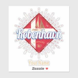 Copenhagen Capital Denmark Retro Sailing Ship