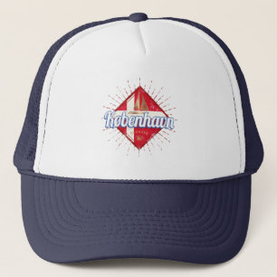 Copenhagen Capital Denmark Retro Sailing Ship Trucker Hat