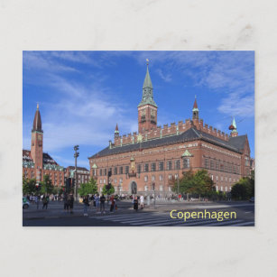 Copenhagen City Hall on a Sunny Summer Day Postcard