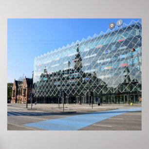 Copenhagen City Hall Reflection Poster