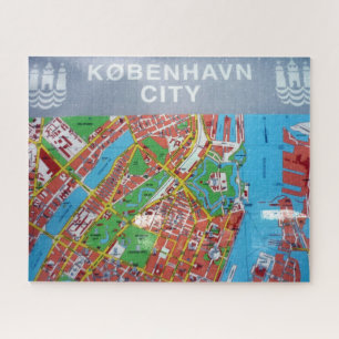 copenhagen city map jigsaw puzzle