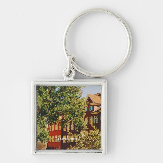 Copenhagen cityscape - Denmark Key Ring (Front)
