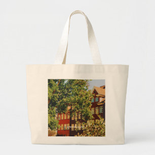 Copenhagen cityscape - Denmark Large Tote Bag