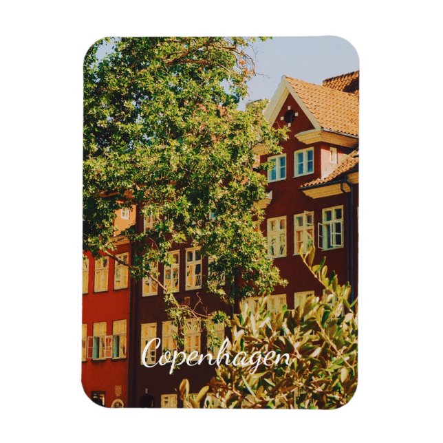 Copenhagen cityscape - Denmark Magnet (Vertical)