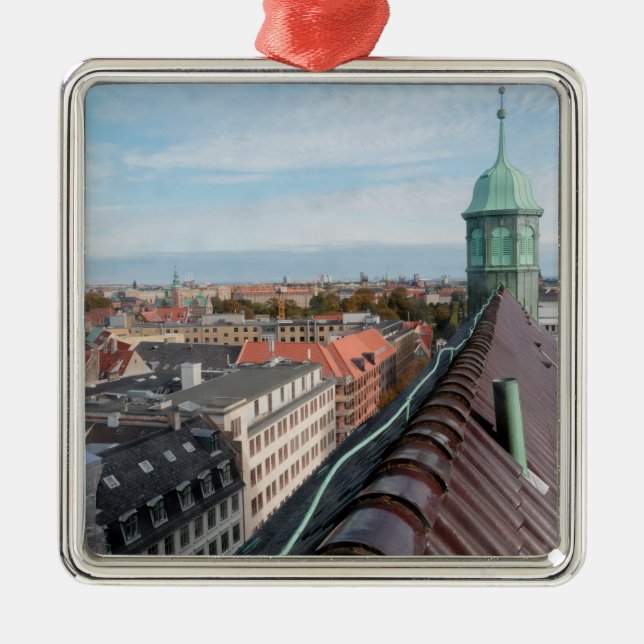 Copenhagen Cityscape Metal Ornament (Front)