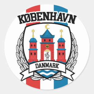 Copenhagen Classic Round Sticker