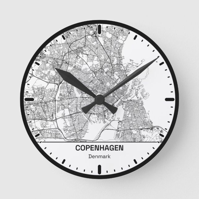Copenhagen Clock City Line Art (Front)