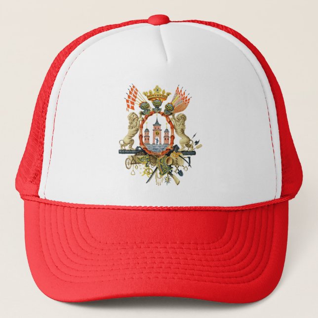 Copenhagen Coat of Arms Trucker Hat (Front)