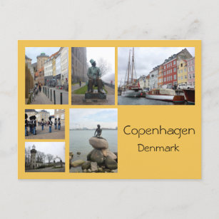 Copenhagen Collage 2 Postcard