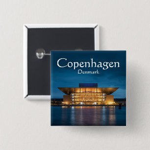 Copenhagen Denmark 15 Cm Square Badge