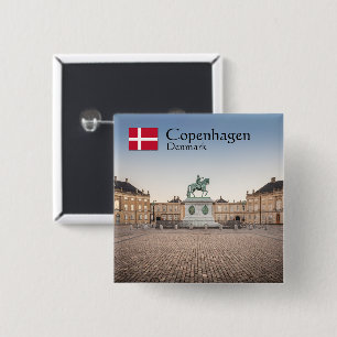 Copenhagen Denmark 15 Cm Square Badge