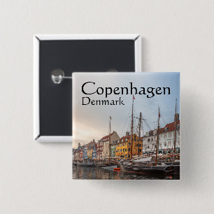 Copenhagen Denmark 15 Cm Square Badge