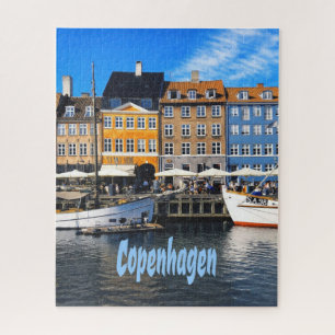 Copenhagen Denmark Capital Canal Homes Nyhavn Jigsaw Puzzle