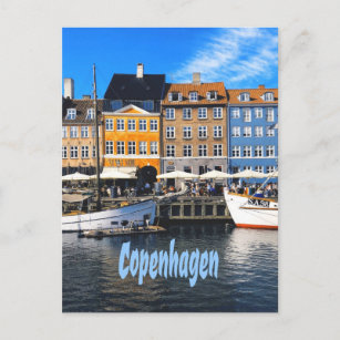 Copenhagen Denmark Capital Canal Homes Nyhavn Postcard