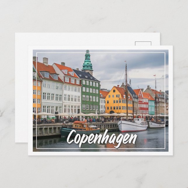 Copenhagen, Denmark - Charming Scandinavian  Postcard (Front/Back)