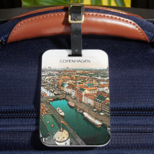 Copenhagen Denmark City View Luggage Tag