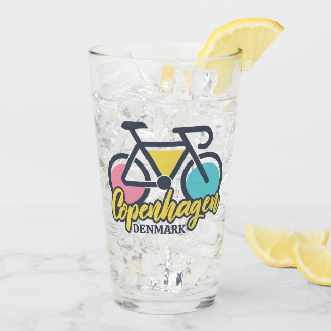 Copenhagen Denmark Cycling Glass (Back Ice)