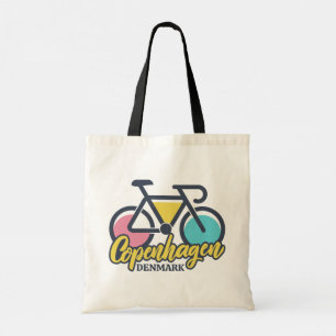 Copenhagen Denmark Cycling Tote Bag