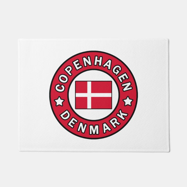Copenhagen Denmark Doormat (Front)
