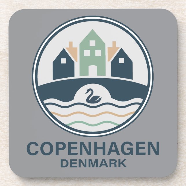 Copenhagen Denmark Europe Coaster (Front)