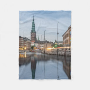 Copenhagen Denmark Fleece Blanket