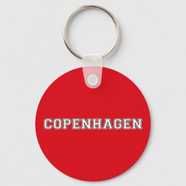 Copenhagen Denmark Key Ring (Front)