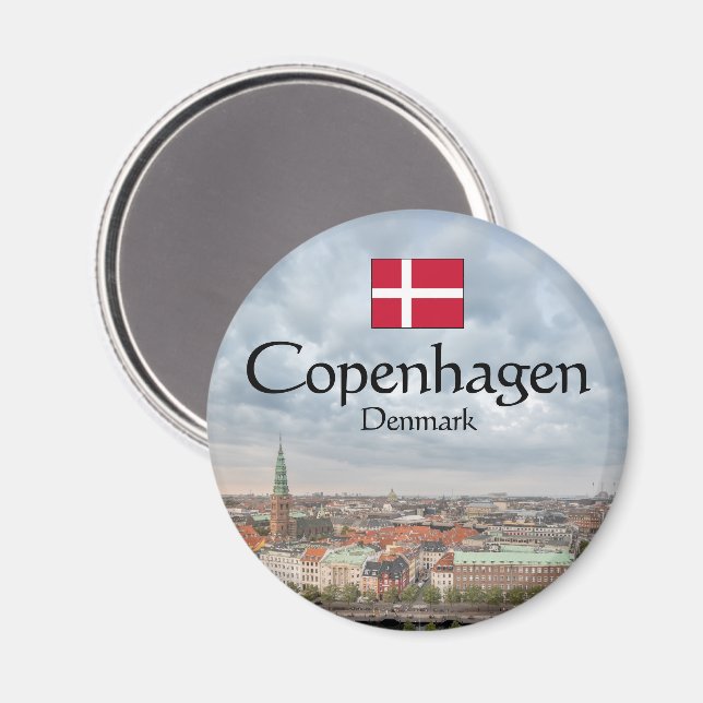 Copenhagen Denmark Magnet (Front/Back)