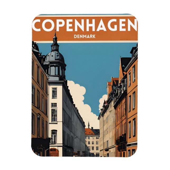 Copenhagen Denmark Magnet (Vertical)