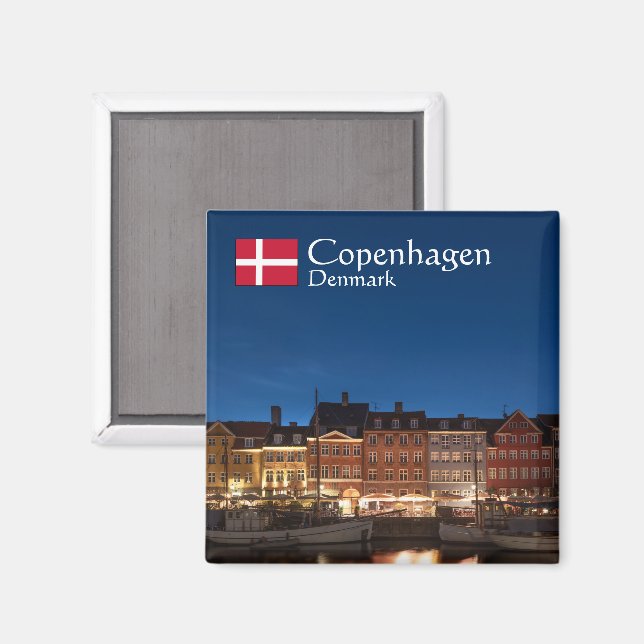 Copenhagen Denmark Magnet (Front/Back)
