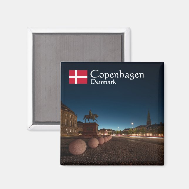 Copenhagen Denmark Magnet (Front/Back)