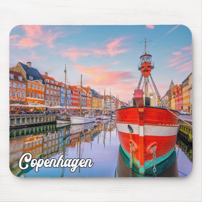 Copenhagen, Denmark Mouse Pad (Front)