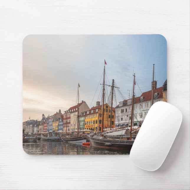 Copenhagen Denmark Mouse Pad (With Mouse)