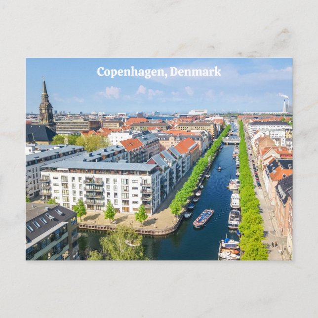 Copenhagen Denmark Postcard (Front)