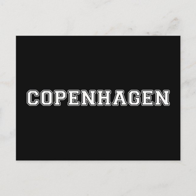 Copenhagen Denmark Postcard (Front)
