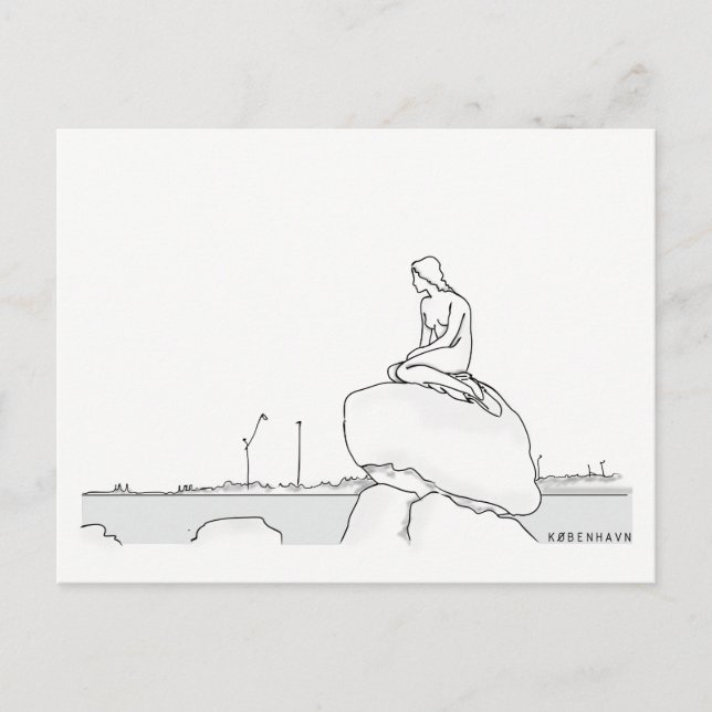 Copenhagen Denmark Postcard (Front)