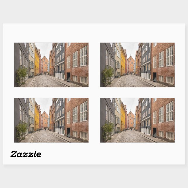 Copenhagen Denmark Rectangular Sticker (Sheet)