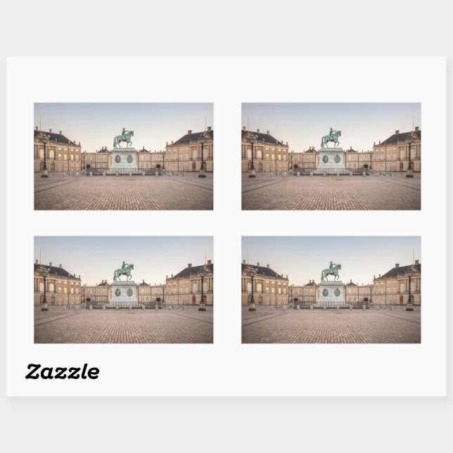Copenhagen Denmark Rectangular Sticker (Sheet)