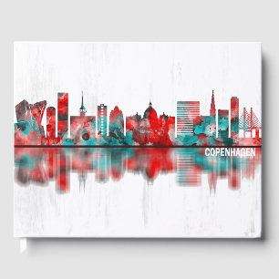Copenhagen Denmark Skyline Guest Book