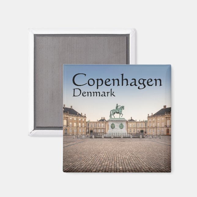 Copenhagen Denmark Souvenir Magnet (Front/Back)