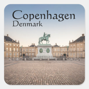 Copenhagen Denmark Square Sticker