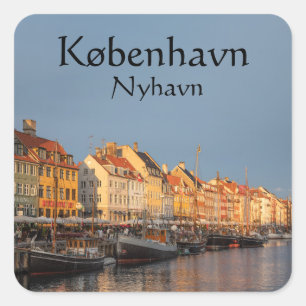 Copenhagen Denmark Square Sticker