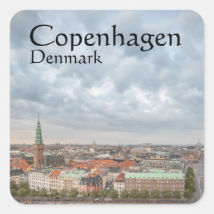 Copenhagen Denmark Square Sticker