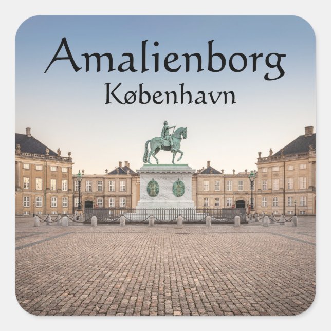 Copenhagen Denmark Square Sticker (Front)