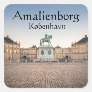 Copenhagen Denmark Square Sticker
