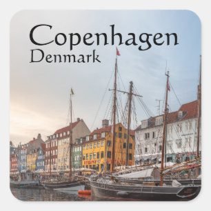 Copenhagen Denmark Square Sticker