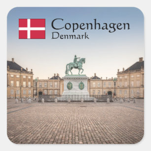 Copenhagen Denmark Square Sticker