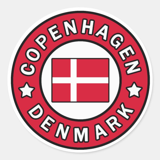 Copenhagen Denmark sticker (Front)