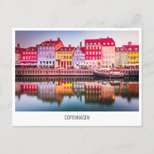 Copenhagen, Denmark travel postcard